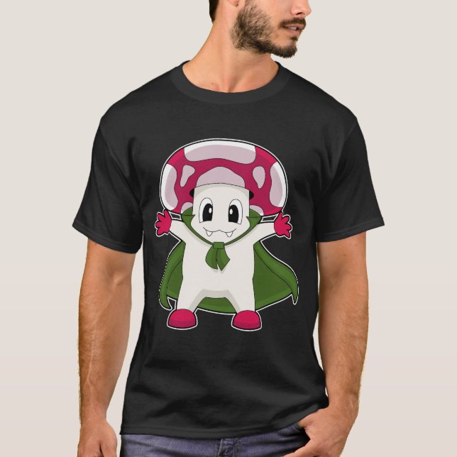 Camiseta Capa de Halloween de champiñón (Anverso)