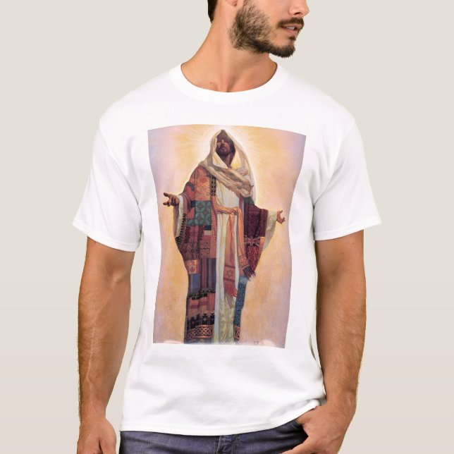 Camiseta Capa de Jesús de muchos colores (Anverso)