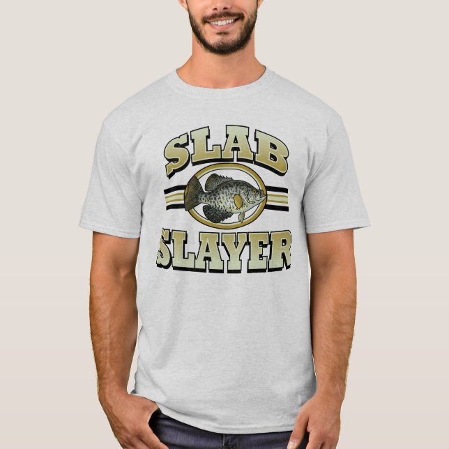 Camiseta Capa de losa (Pescado Crappie) (Anverso)