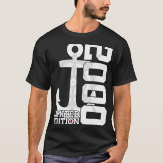 Camiseta Capacidad de 22 años 2000 Marinero cumpleaños 22