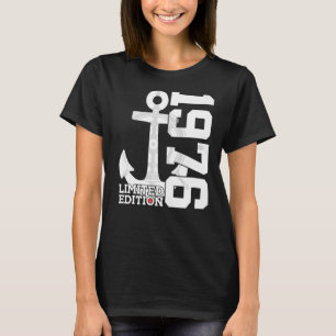 Camiseta Capacidad de 46 años Marinero de 1976 Cumpleaños 4