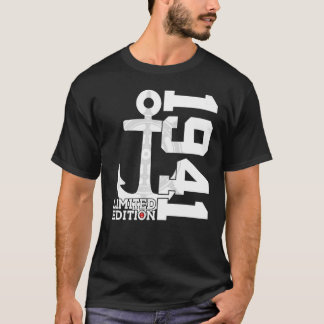 Camiseta Capacidad de 81 años Marinero de 1941 Cumpleaños 8