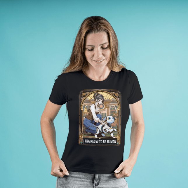 Camiseta Capacito a la IA para ser humana (Subido por el creador)