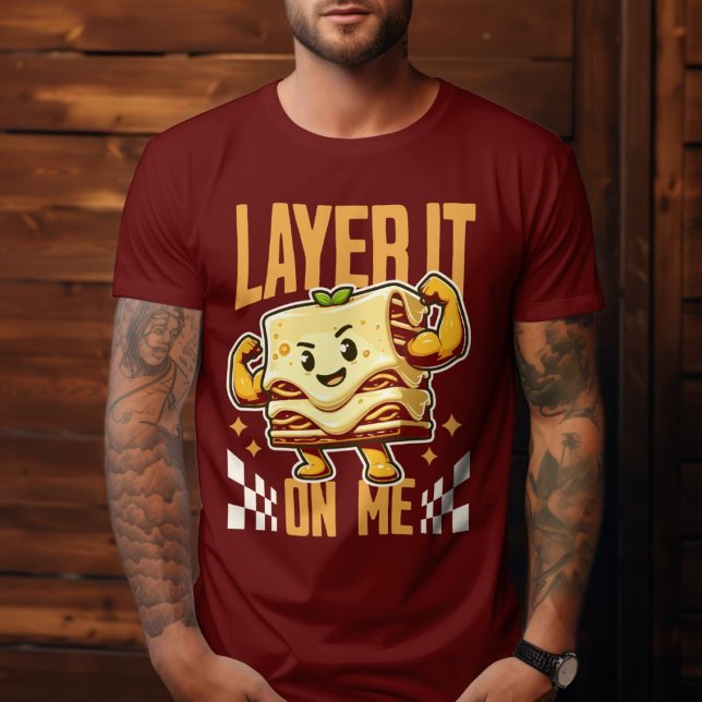 Camiseta Capámela En Mí - Divertido Flexing Lasagna Pun Foo (Subido por el creador)