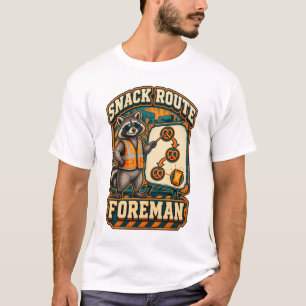 Camiseta Capataz de Ruta de Snack de Mapache Logística