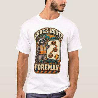 Camiseta Capataz de Ruta de Snack de Mapache Logística
