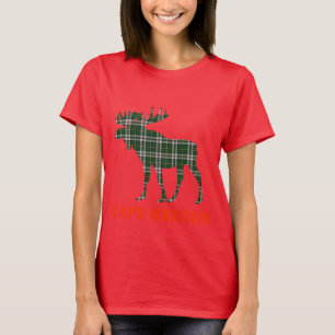 Camiseta Cape Breton Tartan plaid moose customizable shirt