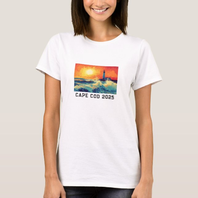 Camiseta CAPE COD LIGHTHOUSE - Personalizado 2025 Tee for W (Anverso)