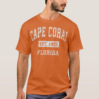 Camiseta Cape Coral Florida FL Vintage Established Sports D