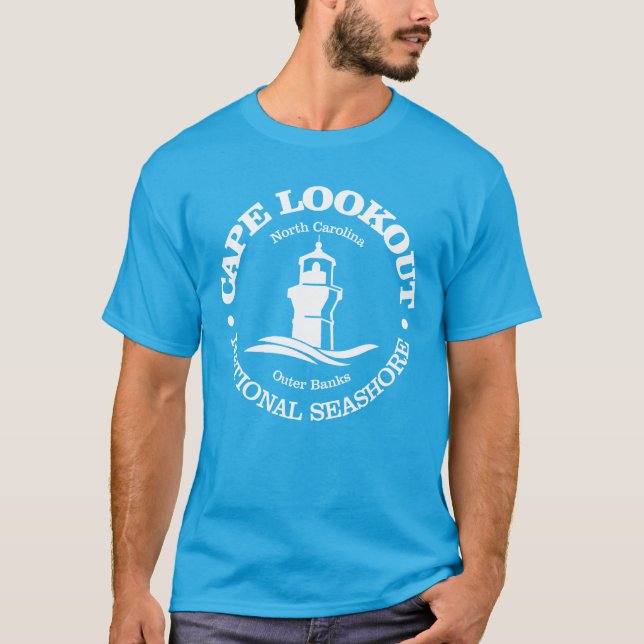 Camiseta Cape Lookout (faro) (Anverso)