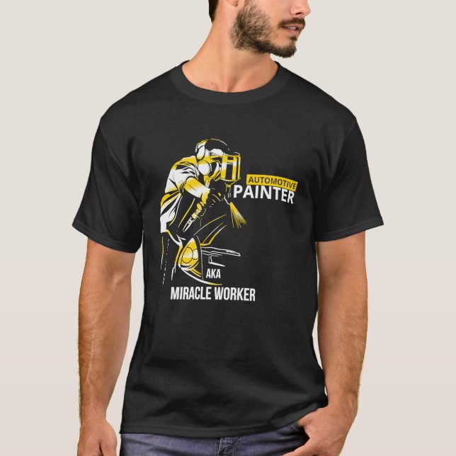 Camiseta Caperador automotriz AKA Cita Trabajador de coches (Anverso)