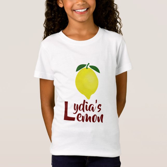 Camiseta Caperas de limón: Moda temática L con limón fresco (Anverso)