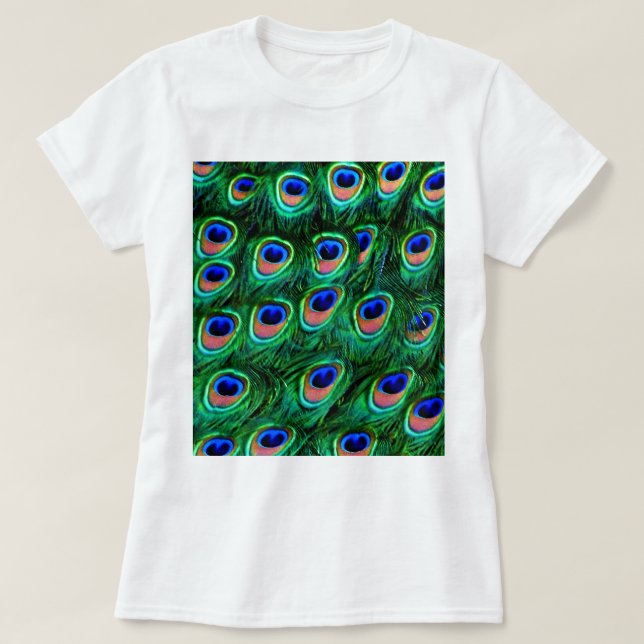 Camiseta Caperas de pavo real_ (Diseño del anverso)