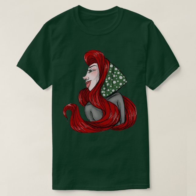 Camiseta Caperucita de cabeza roja pequeña (Diseño del anverso)