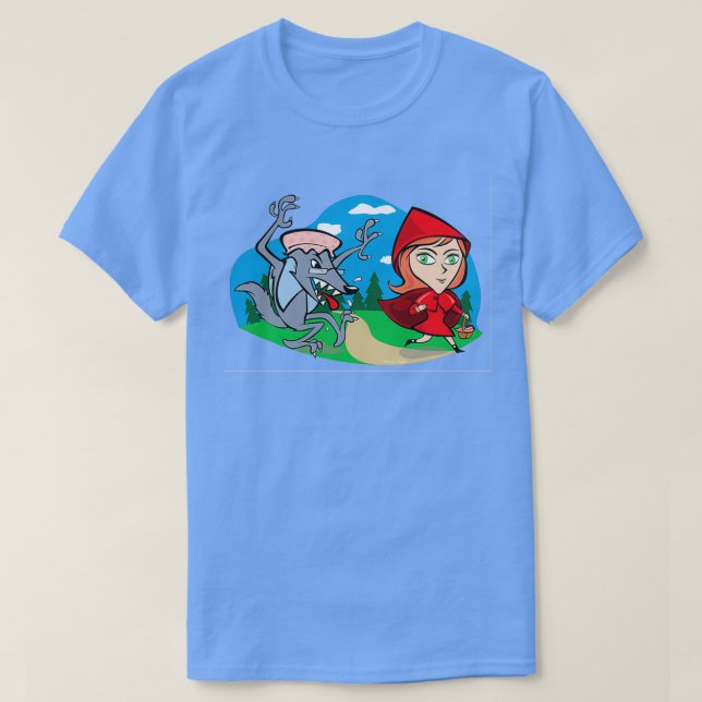 Camiseta Caperucita roja (Diseño del anverso)