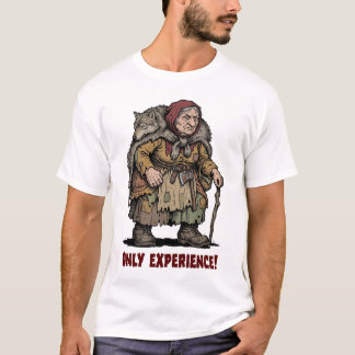 Camiseta Caperucita Roja Divertida y Probada en Batalla