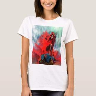 Camiseta Caperucita Roja - El rojo degrada al lobo