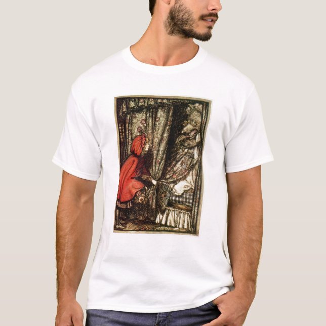 Camiseta Caperucita Rojo de Arturo Rackham el | (Anverso)