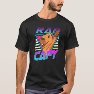 Camiseta Capía de retro raya en el capique de capibara