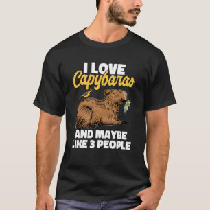 Camiseta Capibara Animales que amo a los capibaras y quizás