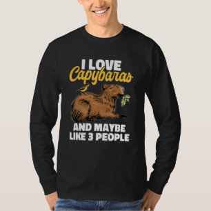 Camiseta Capibara Animales que amo a los capibaras y quizás