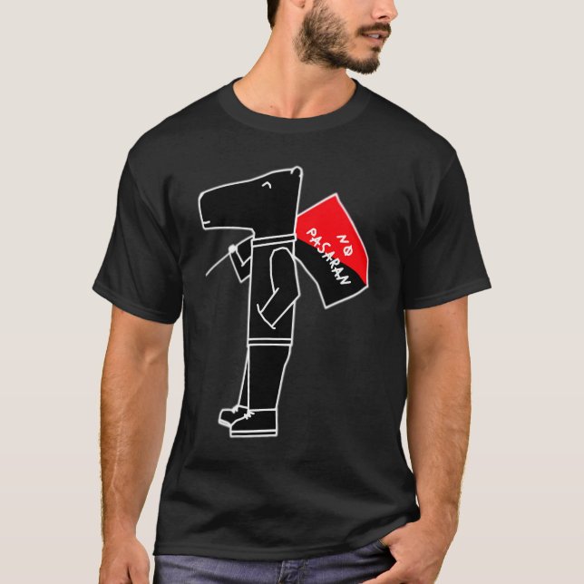 Camiseta Capibara antifascista (Anverso)
