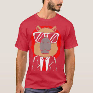Camiseta Capibara Con Tuxedo Funny Capybara