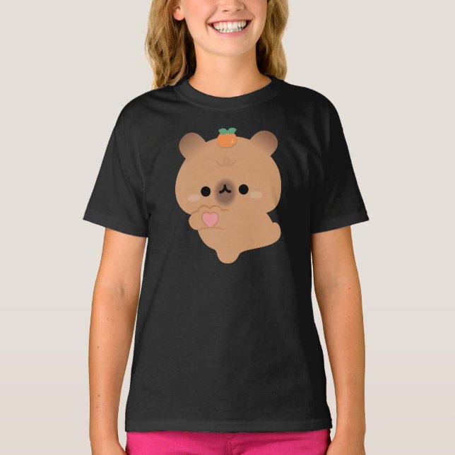 Camiseta Capibara de amor lindo (Anverso)