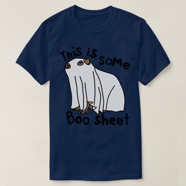 Camiseta Capibara de Halloween Esta es una hoja de boco (Diseño del anverso)