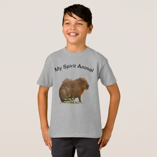 Camiseta Capibara de Mi Espíritu Animal (Anverso completo)