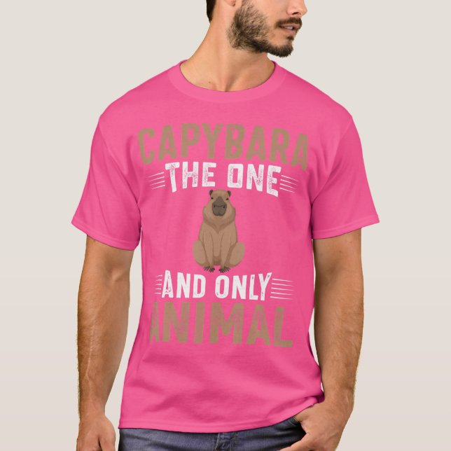 Camiseta Capibara El Único Animal Que Capybara (Anverso)