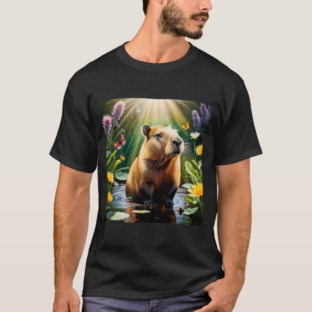 Camiseta Capibara en época de primavera (Anverso)