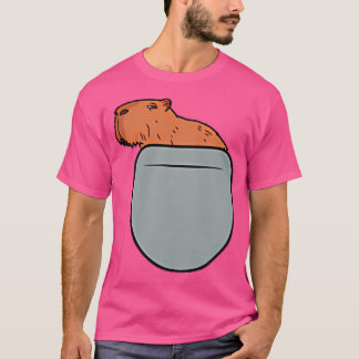 Camiseta Capibara En Su Capibara De Bolsillo