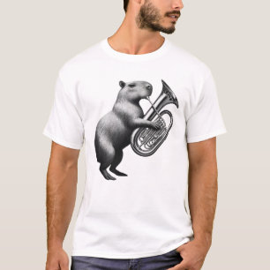 Camiseta Capibara Jugando Tuba Tuba Tuba Tuba