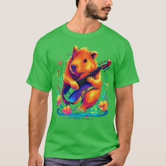 Camiseta Capibara Jugando Violin