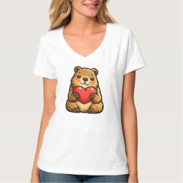 Camiseta Capibara Kawaii con corazón Capibara linda de San 