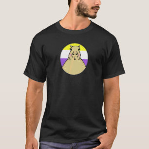 Camiseta Capibara LGBTQIA+ en círculo de arcoíris de orgull