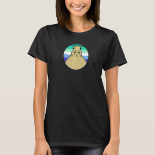 Camiseta Capibara LGBTQIA+ en círculo de arcoíris del orgul
