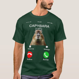Camiseta Capibara llama a curioso amante de los animales de