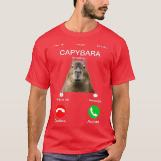 Camiseta Capibara llama a curioso amante de los animales de