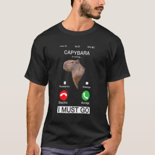Camiseta Capibara Llama Humor Animal A Capibara Rodent
