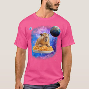 Camiseta Capibara Montando Spaghettti En El Gracioso Cap Ga
