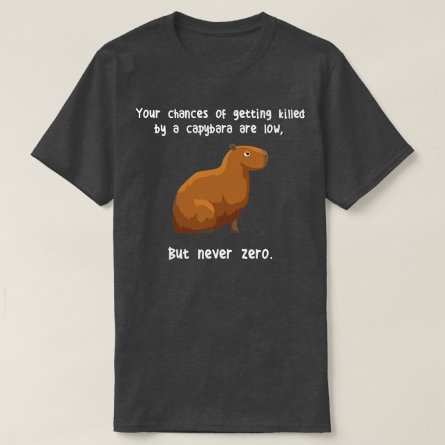 Camiseta Capibara Nunca Cero 1 (Diseño del anverso)
