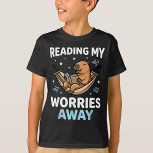 Camiseta Capibara ratón de biblioteca libro - hombres mujer