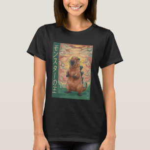 Camiseta Capibara Rey Del Monstruo Capyzilla Gracioso Para 