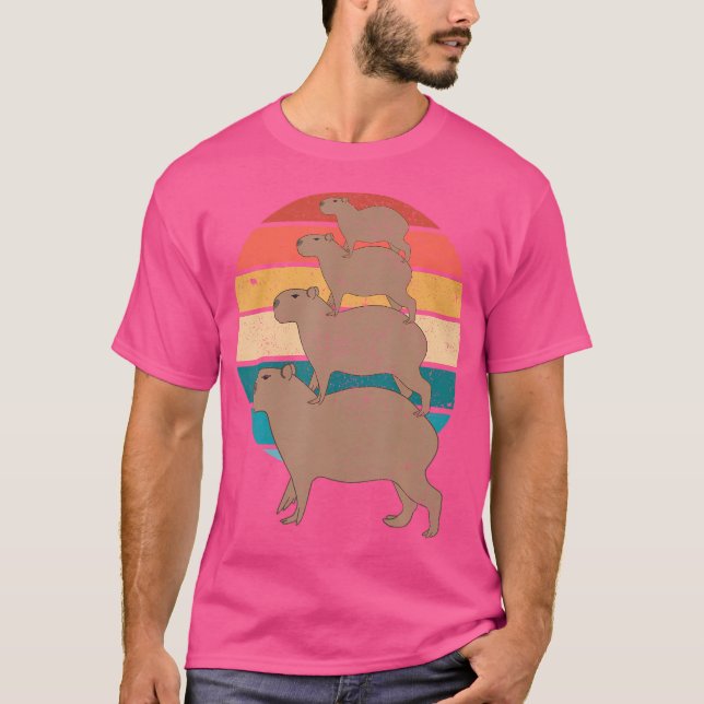Camiseta Capibara Riding Capybara (Anverso)