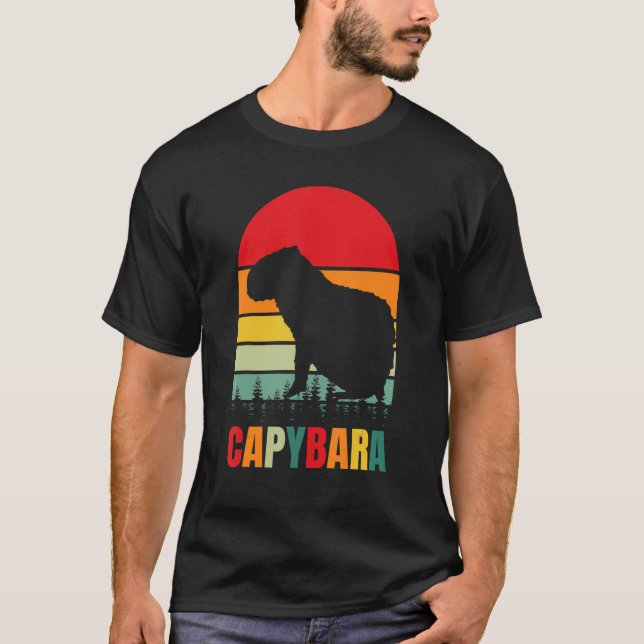 Camiseta Capibara Silhouette Capybara Lover C (Anverso)