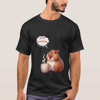 Camiseta capibara y café morino