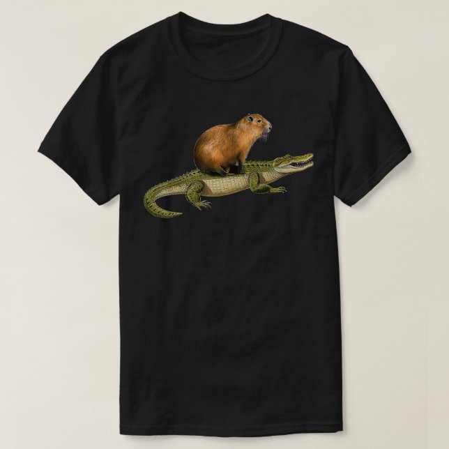 Camiseta Capibara y lagarto (Diseño del anverso)