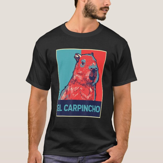 Camiseta Capibaras, derecho animal silvestre de El Carpinch (Anverso)